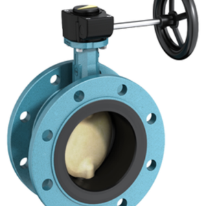 PN16 Double Flanged Ductile Iron Butterfly Valve with EPDM Seat, Gearbox Operated with Hand wheel