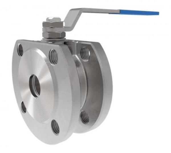 Wafer Ball Valves Stainless Steel Wafer Ball Valve PN16 with Handlever