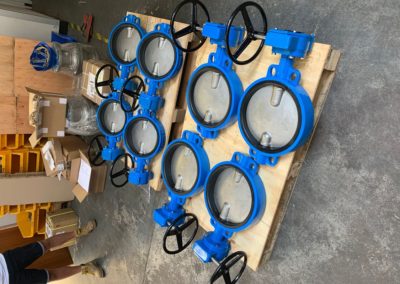 Wafer Pattern Butterfly Valves with EPDM Seat and Gearbox